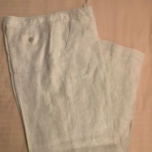 LL Bean Linen Trousers